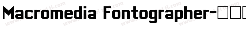 Macromedia Fontographer字体转换